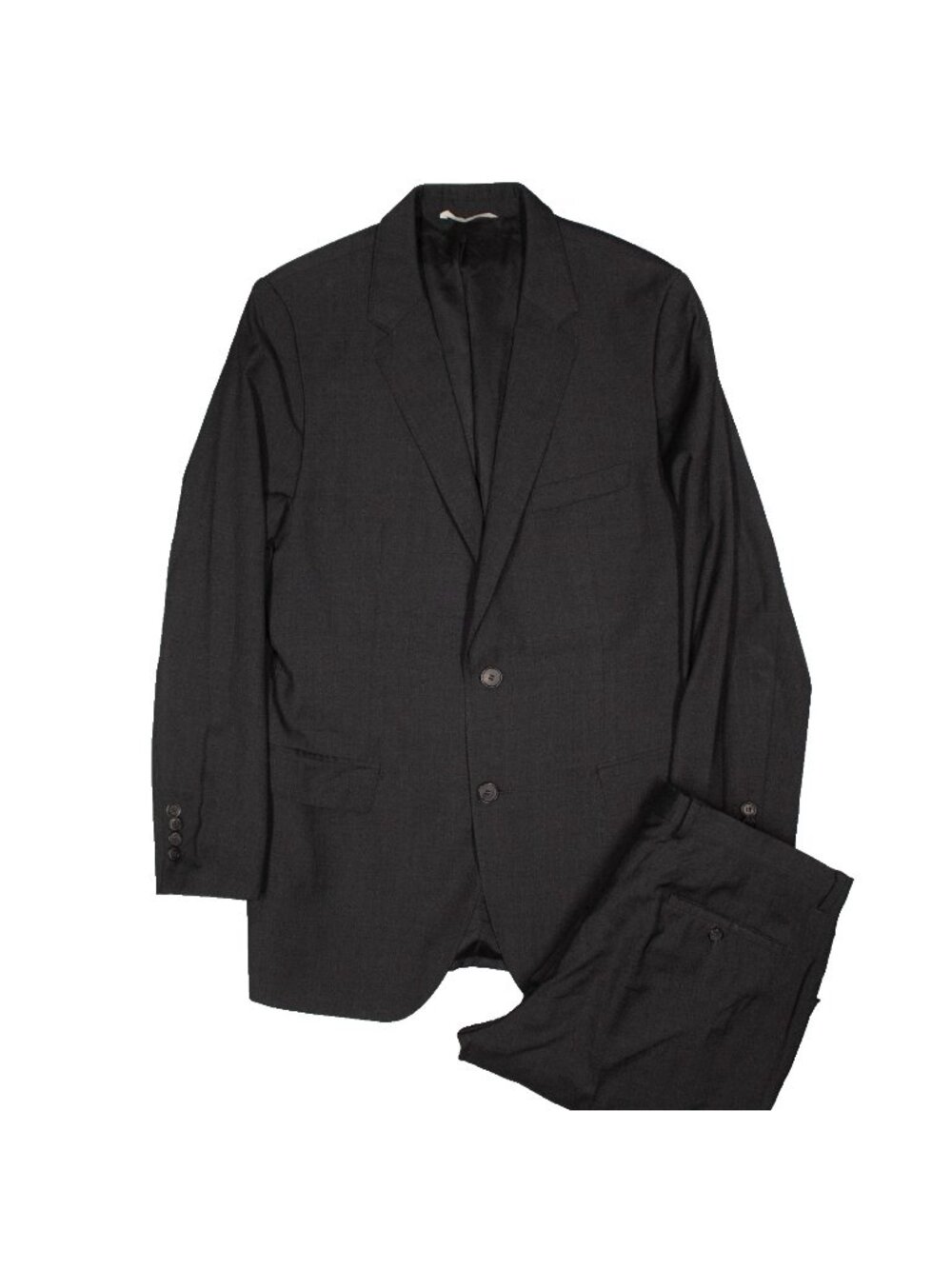 Hugo Boss Suit 100s Wool Sharkskin Grey The James/Sharp 38R 34x29